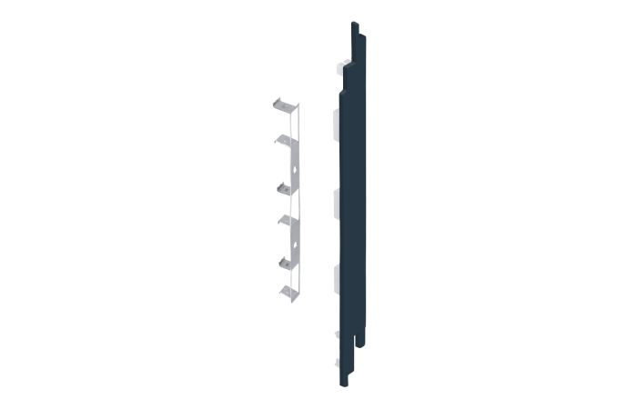 Eindkap+connector rechts voor 2819 (5st) - Staalblauw classic nerf