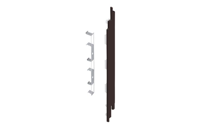 Eindkap+connector rechts voor 2819 (5st) - Donkerbruin classic nerf