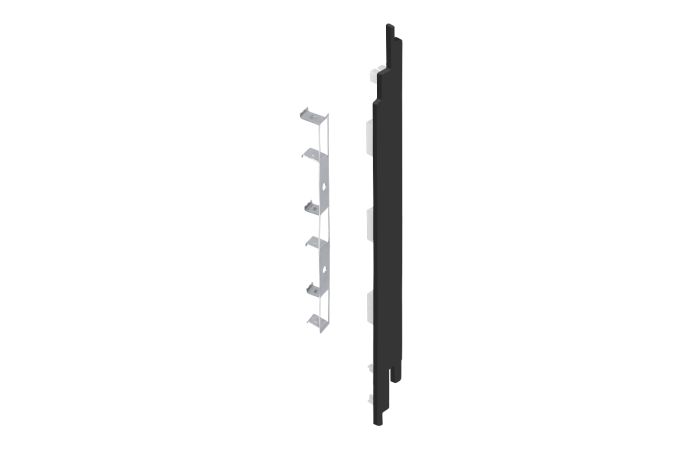 Eindkap+connector rechts voor 2819 (5st) - Nightblack pure mat