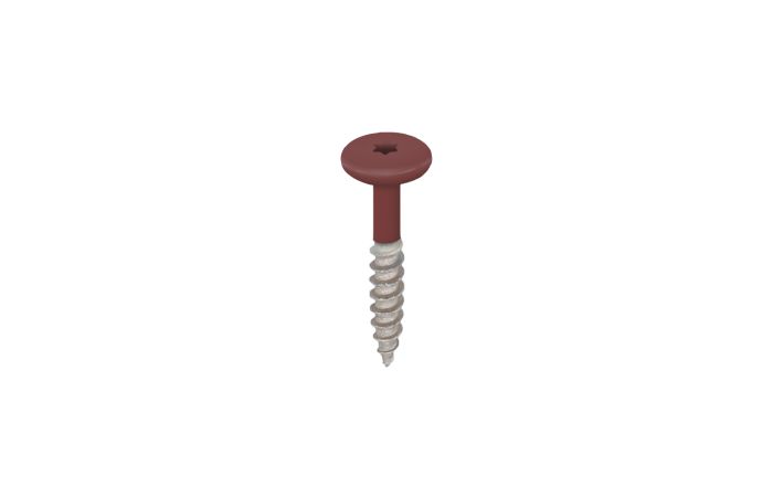 Torx schroef 32mm rvs V2A 100st - Wijnrood
