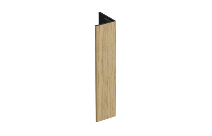 Verlengd eindprofiel 17x44mm Keralit - Licht eiken classic nerf