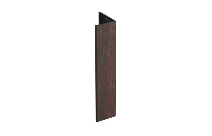 Verlengd eindprofiel 17x44mm Keralit - Mahonie classic nerf