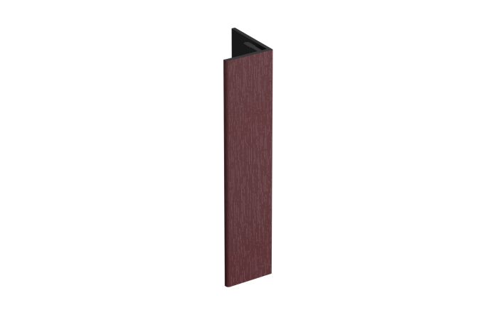Verlengd eindprofiel 17x44mm Keralit - Wijnrood classic nerf