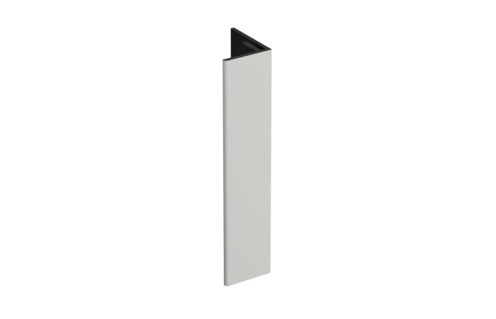 Verlengd eindprofiel 17x44mm Keralit - Snowwhite pure mat