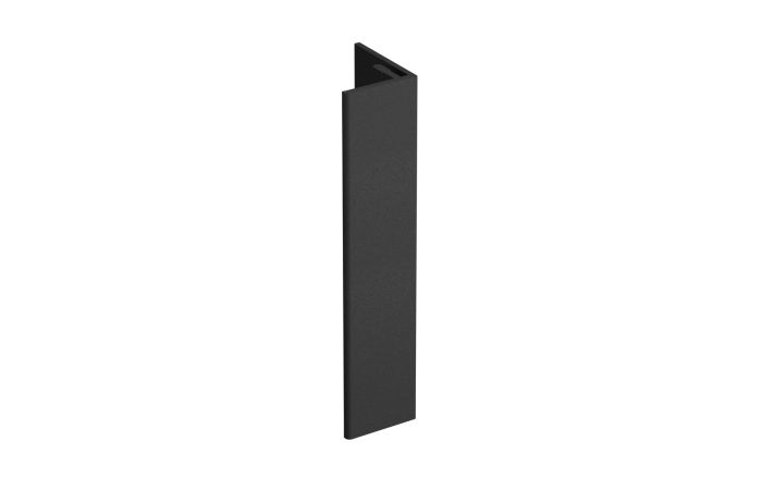 Verlengd eindprofiel 17x44mm Keralit - Nightblack pure mat