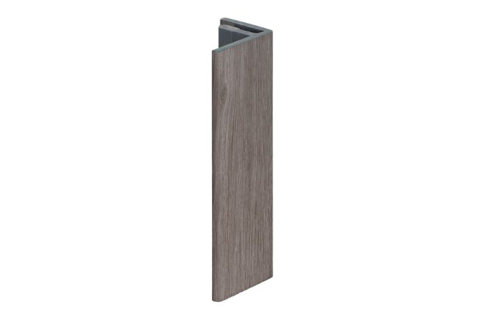 Eindprofiel 17mm Keralit - Taupe eiken
