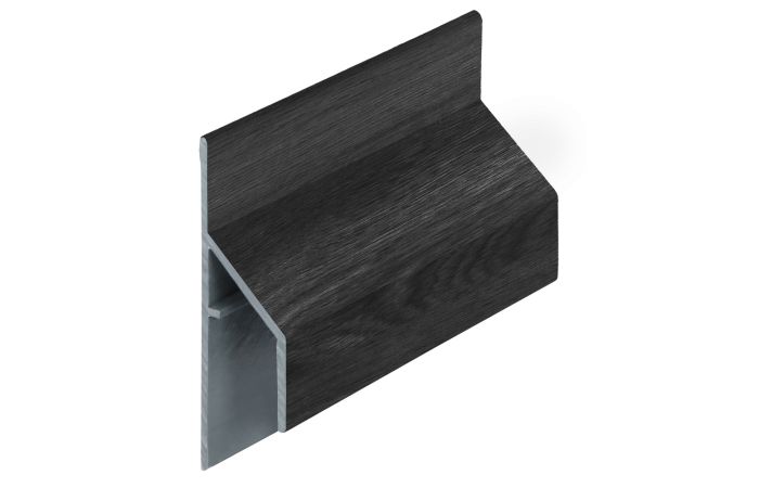 Trim/kraal aansluitprofiel 17mm Keralit - Zwart eiken