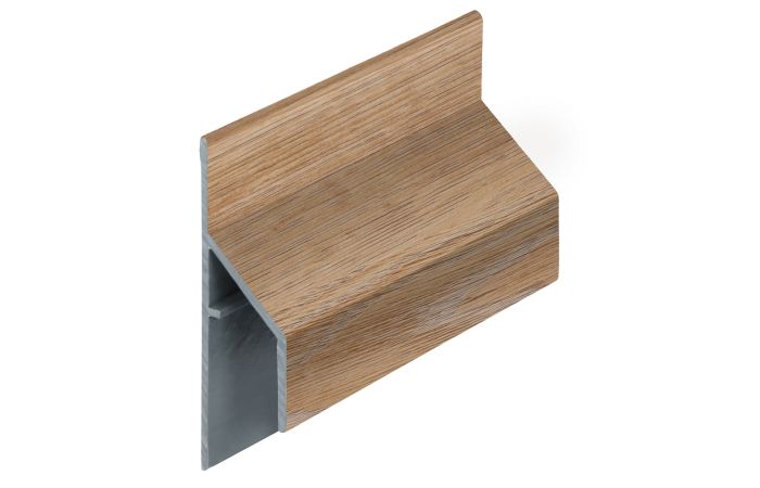 Trim/kraal aansluitprofiel 17mm Keralit - Natuur eiken