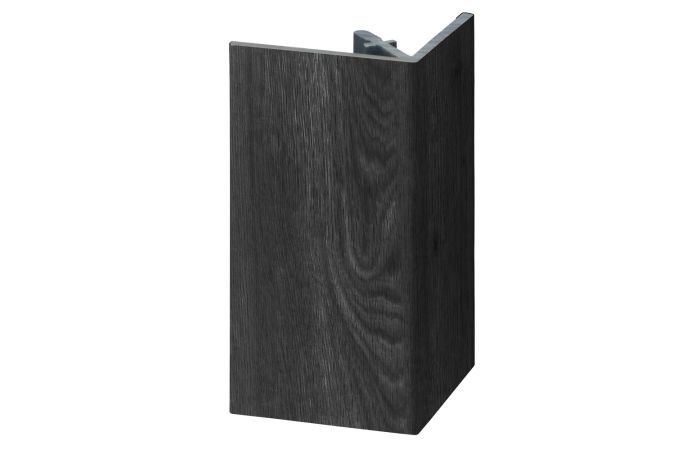 Uitw. rechthoekprofiel Keralit 46x46mm - Zwart eiken