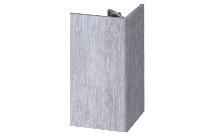 Uitw. rechthoekprofiel Keralit 46x46mm - Wit eiken