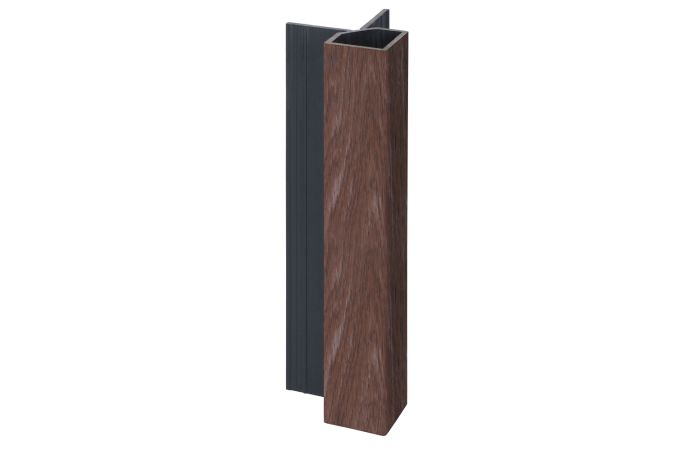 Keralit uitwendig hoekprofiel 32x32mm - Bruin eiken