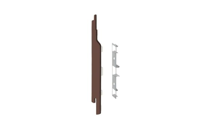 Eindkap+connector  links voor 2814 (5st) - Bruin eiken