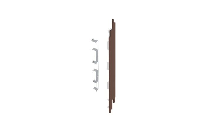 Eindkap+connector rechts voor 2819 (5st) - Bruin eiken