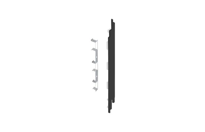 Eindkap+connector rechts voor 2819 (5st) - Zwart eiken