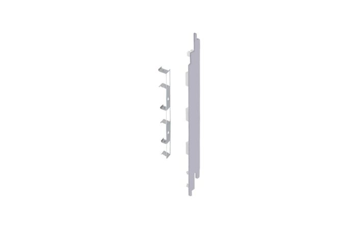 Eindkap+connector rechts voor 2819 (5st) - Wit eiken