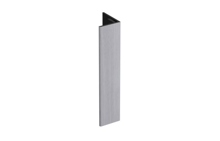Verlengd eindprofiel 17x44mm Keralit - Wit eiken