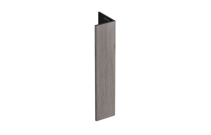 Verlengd eindprofiel 17x44mm Keralit - Taupe eiken