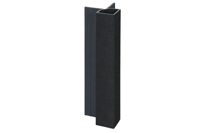 Keralit uitwendig hoekprofiel 32x32mm - Grafietzwart classic nerf