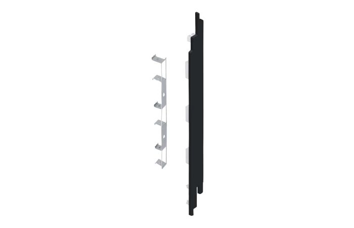 Eindkap+connector rechts voor 2819 (5st) - Grafietzwart classic nerf