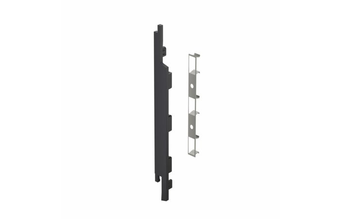 Eindkap+connector links voor 2815 (5st) - Zwartgrijs classic nerf