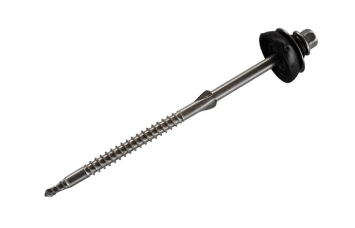 Golfplaatschroeven vezelcement golfplaten RVS 6.5x110mm per stuk