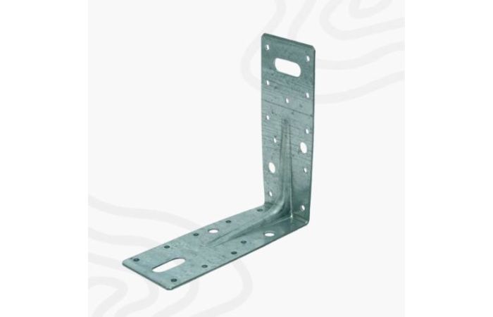 Hoekanker verzinkt 150x150x60x2,5mm bij houtenbouwmaterialen.nl