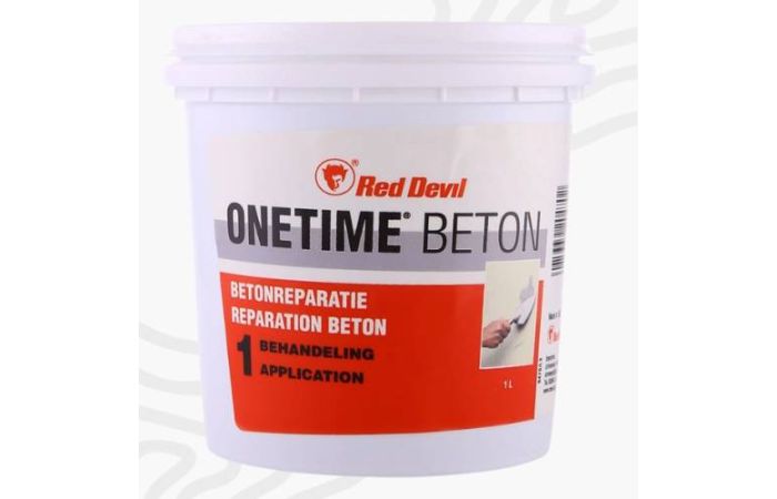 Vulmiddel/plamuur Onetime beton grijs 1 liter bij houtenbouwmaterialen.nl