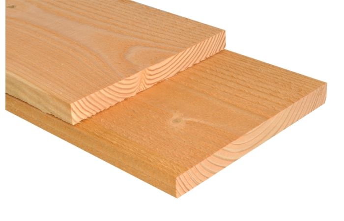 Proefstukje lariks plank