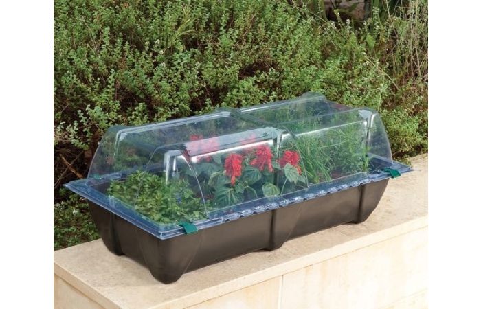 Mini kunststof kweekkas 78,5x37,5x30cm