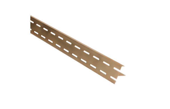 Aluminium onder-ventilatieprofiel eiken kleur 2900 mm – ventilatieprofiel voor gevel of vlonder.