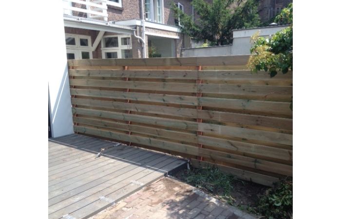Complete houten schutting 1,8x9m