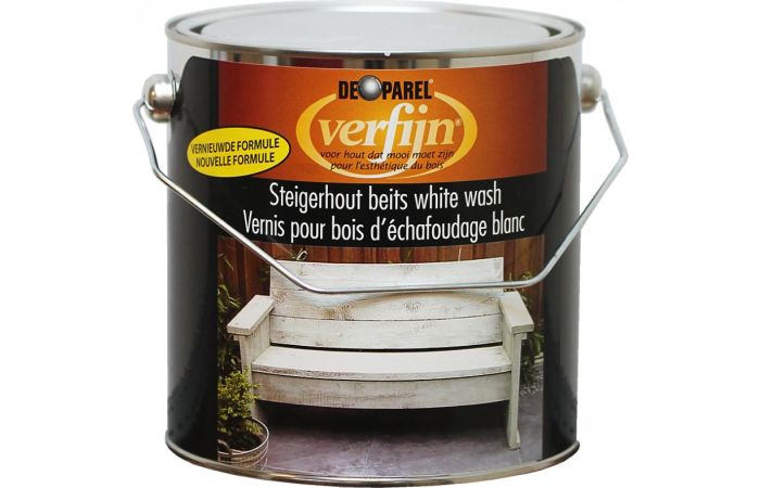 Steigerhoutbeits white wash 2.5 liter
