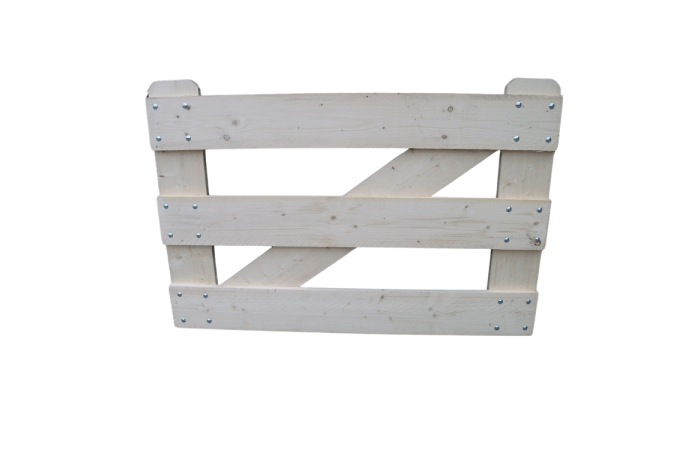 Steigerhouten hek enkel 