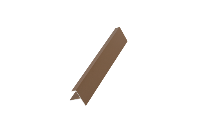 Start-, eind- en bovenprofiel aluminium teak 2900 mm – afwerkingsprofielen voor gevel of vlonder.