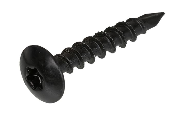 Tuinbeslagschroeven zwart 6.0x40mm 30st.