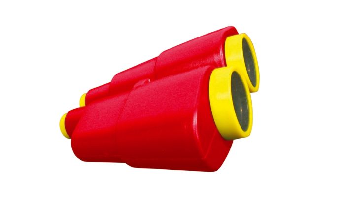 Verrekijker kunststof rood/geel