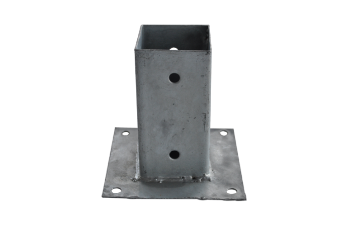 Vloerpaalhouder verzinkt 90x90mm