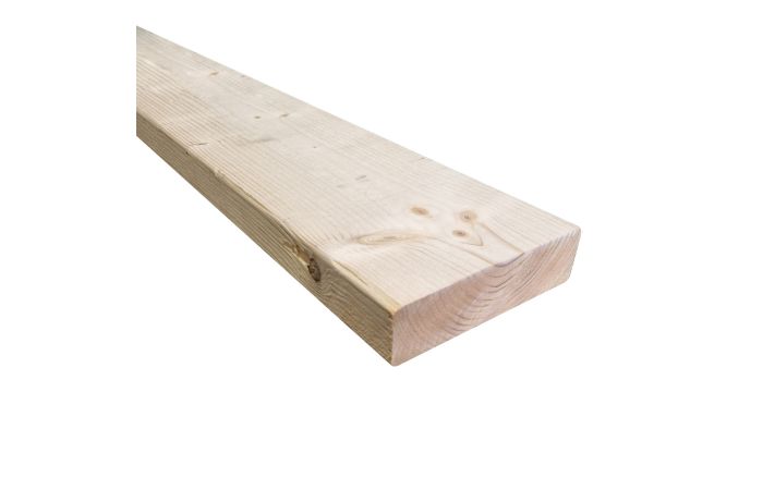 Vuren balk regel SLS CLS geschaafd ronde hoek 38x140x3000mm