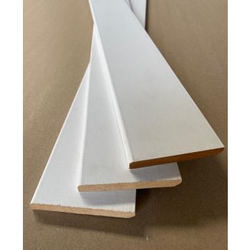 LWK: Hardhouten plint gegrond 12x90x2450mm - Hout en Bouwmaterialen - 2023