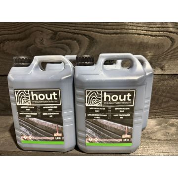 Voordeelverpakking impregneervloeistof zwart 4x5 liter
