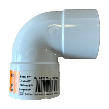 PVC bocht 40mm 90 graden dikwandig