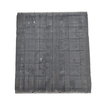 Steenschot Grenen (zachthout) 1400x1260x50mm Zwart