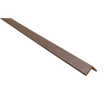 Composiet afdekprofiel in walnoot kleur 2900 mm – duurzaam profiel voor nette afwerking.