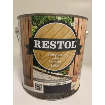 Restol Houtolie Zijdeglans 2,5L Antraciet - Hout en Bouwmaterialen - 2023