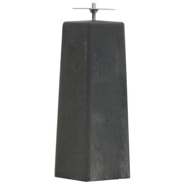 Betonpoer met stelplaat 18-15x50cm antraciet