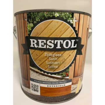 Restol Houtolie Zijdeglans 2,5L Bruin Naturel - Hout en Bouwmaterialen - 2023