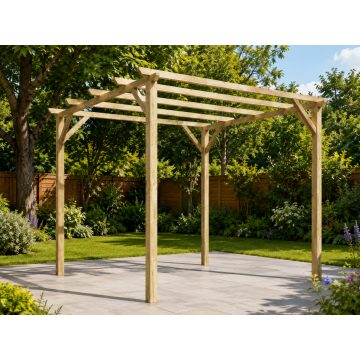 HBM complete pergola - budget plus blank 300x300cm