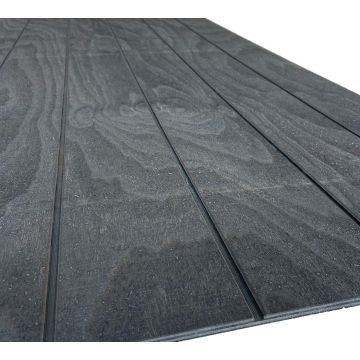 Channelply Rabat Plaat Zwart geïmpregneerd 2440x1220mm - Brede Plank