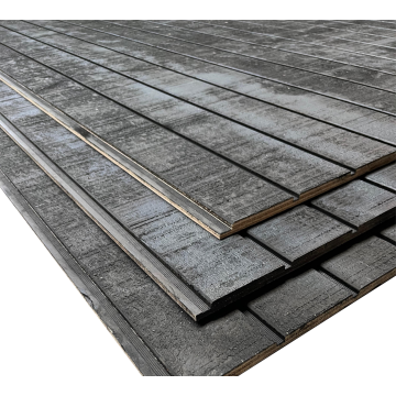 Channelply Rabat Plaat Zwart Gespoten 2440x1220mm - Smalle plank