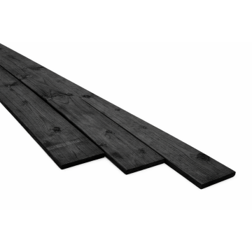 Tuinplank schuttingplank zwart geïmpregneerd 16x140x3000mm